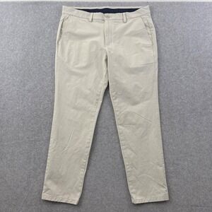 Vineyard Vines Performance Breaker Pants Mens 36x30 Khaki Stone Stretch Chino
